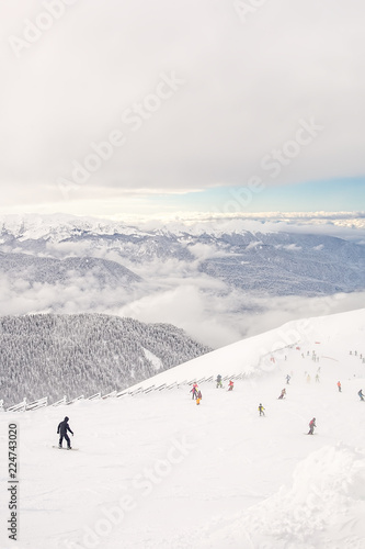 The slope Triton . Mountain rose Peak, 2320 meters © Sergey Oleynik 