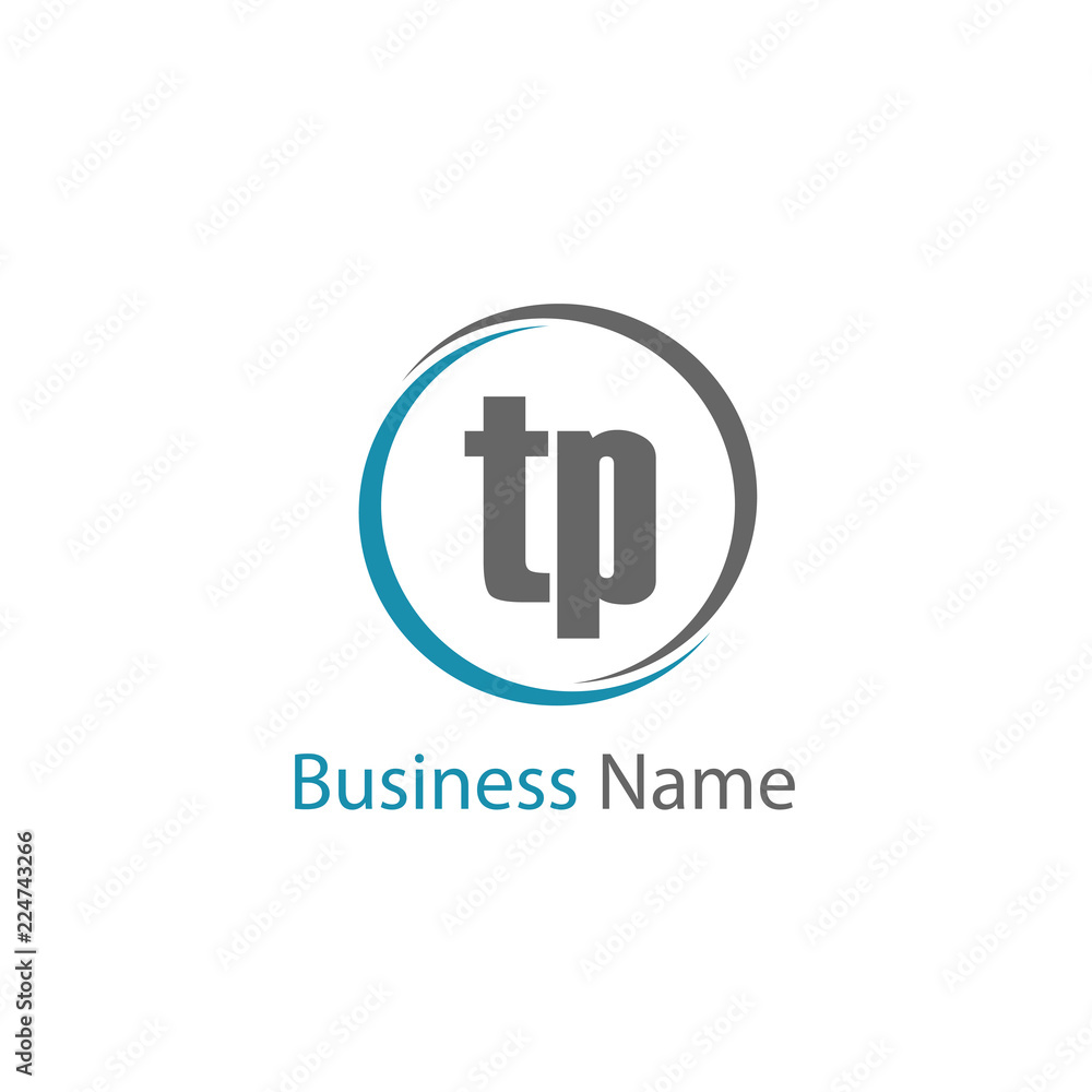 Initial Letter TP Logo Template Design