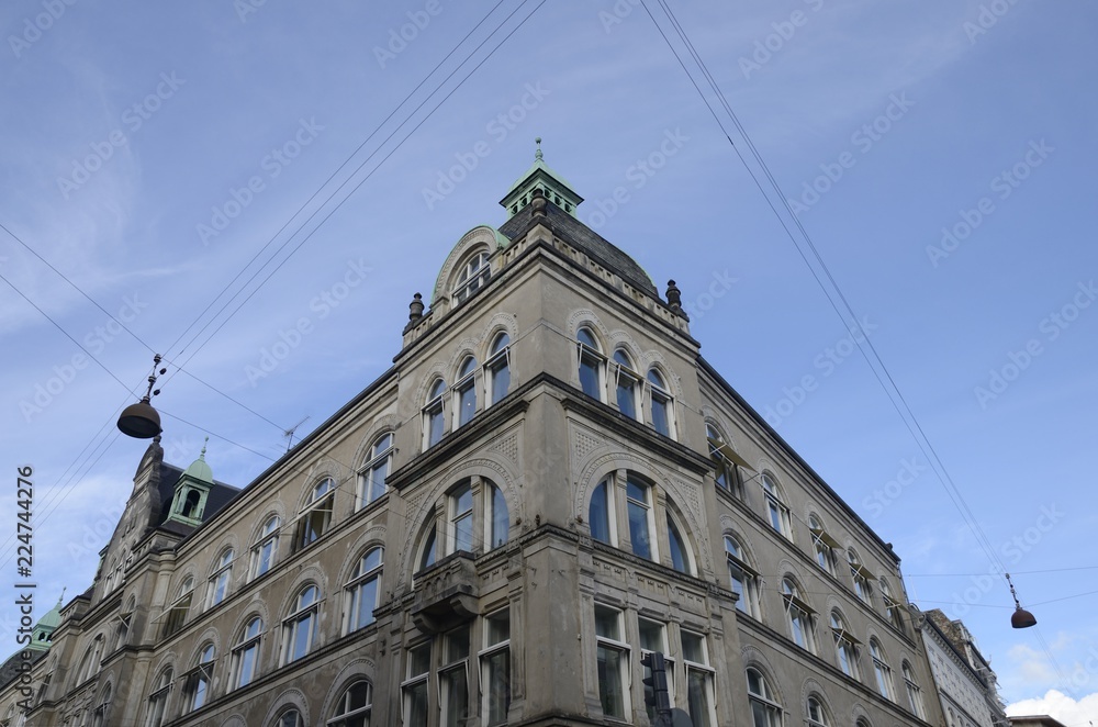 Building and streetlight   in Copenhagen