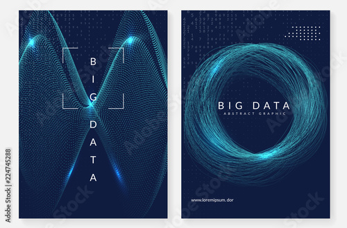 Quantum computing background. Technology for big data, visualization, artificial intelligence and deep learning. Design template for screen concept. Geometric quantum computing backdrop.