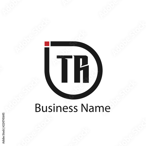 Initial Letter TR Logo Template Design