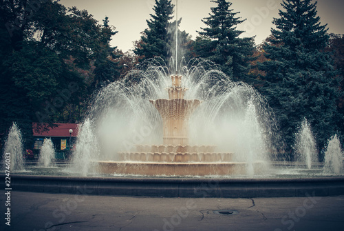 fountain in park