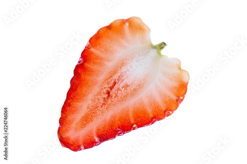 strawberry isolated on white background - clipping paths