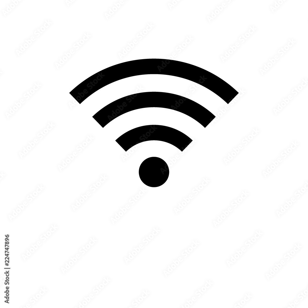 Wifi signal icon vector Wifi signal icon vector
