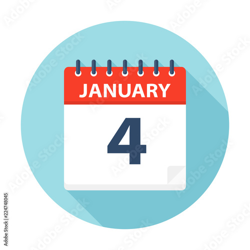 January 4 - Calendar Icon