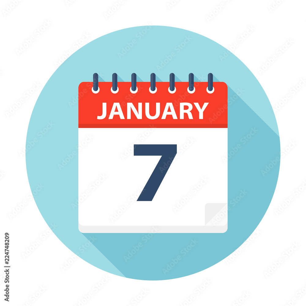 January 7 - Calendar Icon January 7 - Calendar Icon