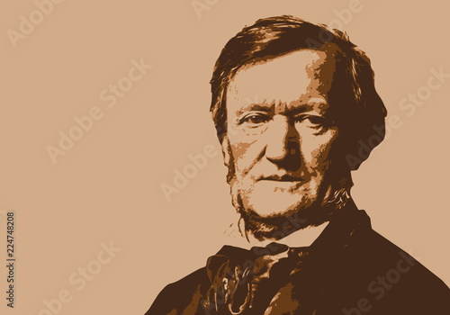 Wagner, musicien, portrait, personnage, piano, pianiste, musique, célèbre, classique, compositeur