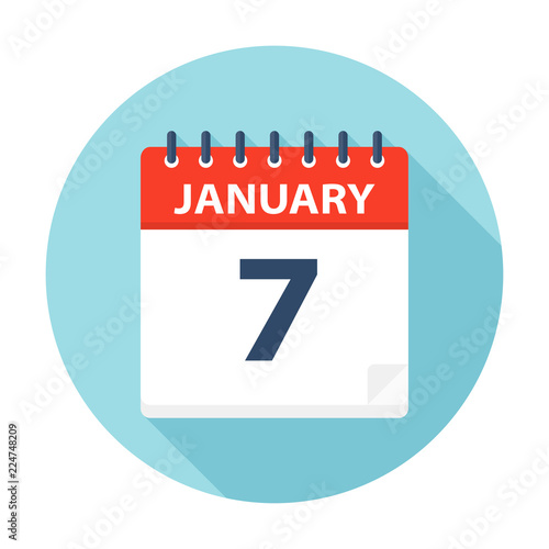 January 7 - Calendar Icon