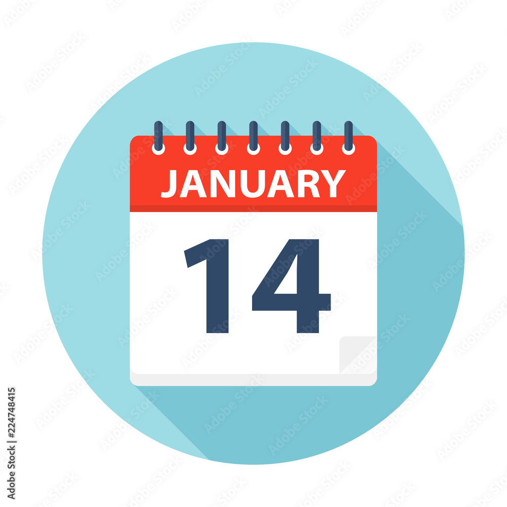 January 14 - Calendar Icon January 14 - Calendar Icon