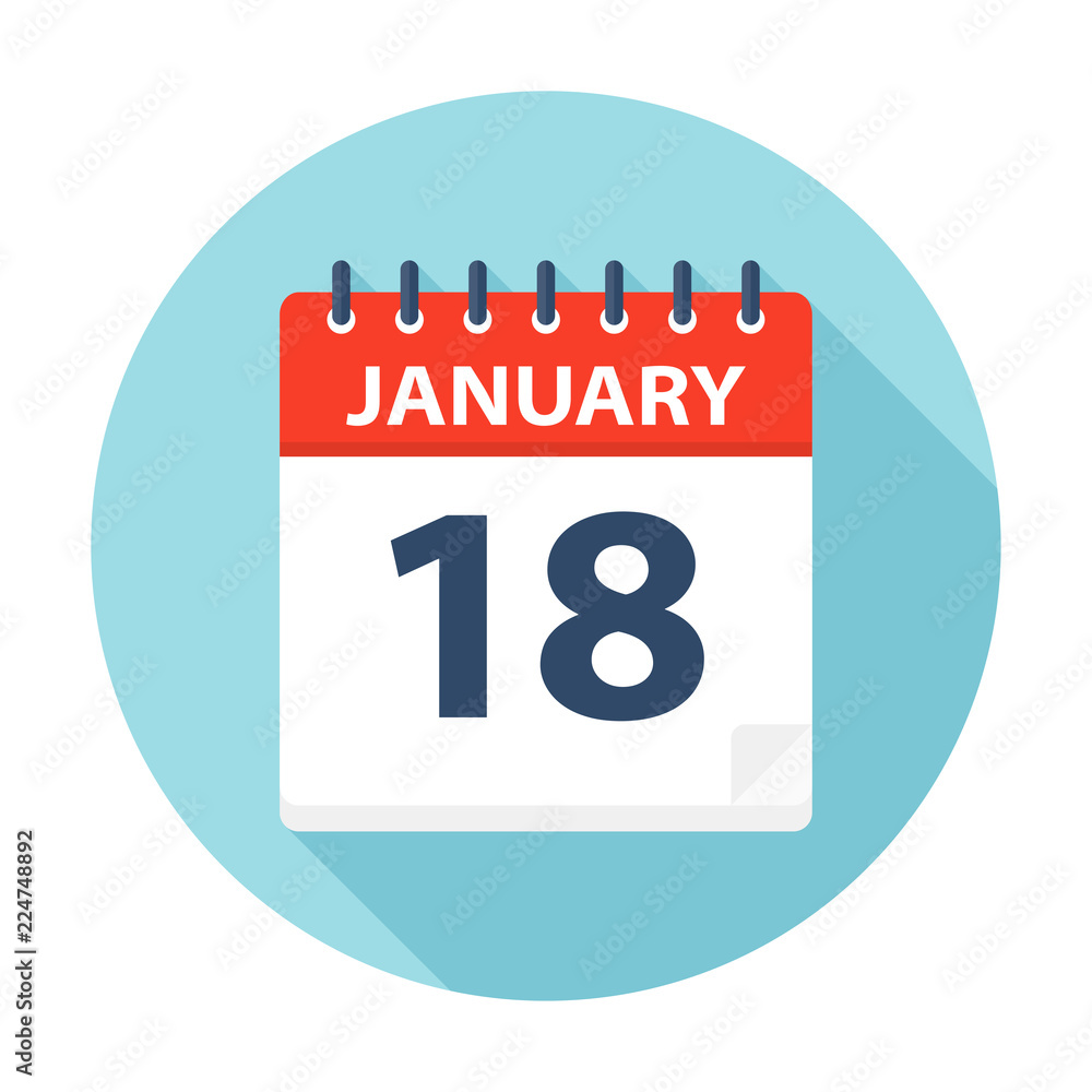 January 18 - Calendar Icon January 18 - Calendar Icon
