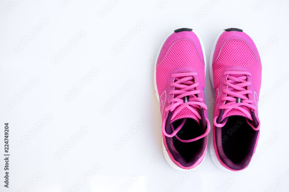 pink running shoes for women on a white background