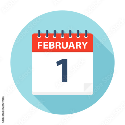 February 1 - Calendar Icon
