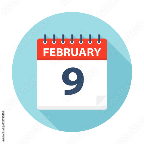 February 9 - Calendar Icon