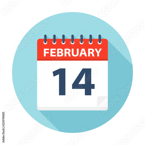 February 14 - Calendar Icon