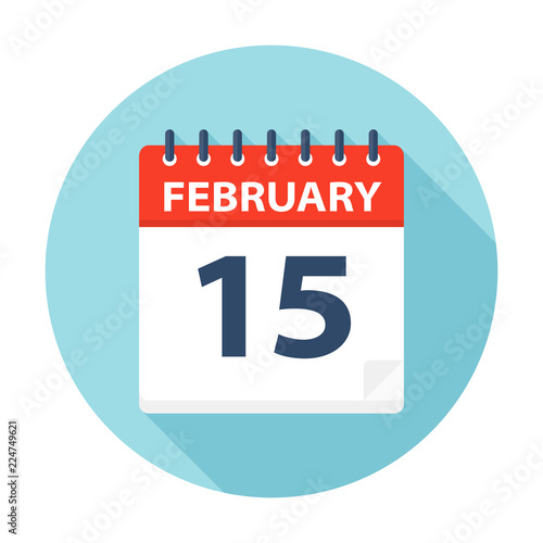 February 15 - Calendar Icon