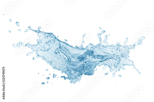 water splash isolated on white background,