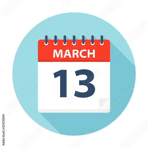 March 13 - Calendar Icon