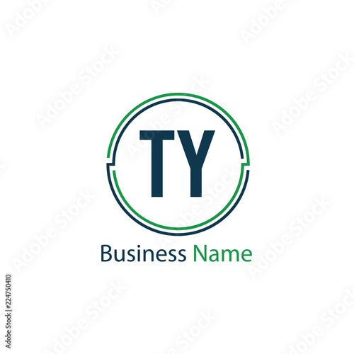 Initial Letter TY Logo Template Design © Scooby