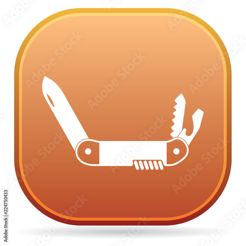 Camping knife icon