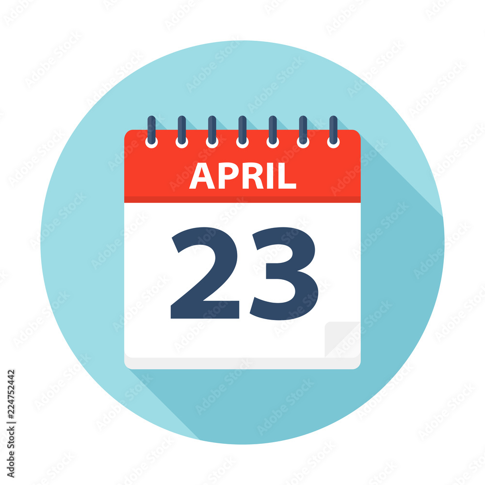 April 23 - Calendar Icon April 23 - Calendar Icon