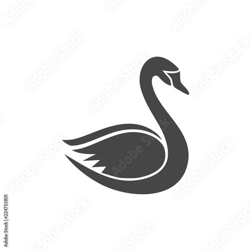 Fototapeta Naklejka Na Ścianę i Meble -  Swan logo, Swan Icon