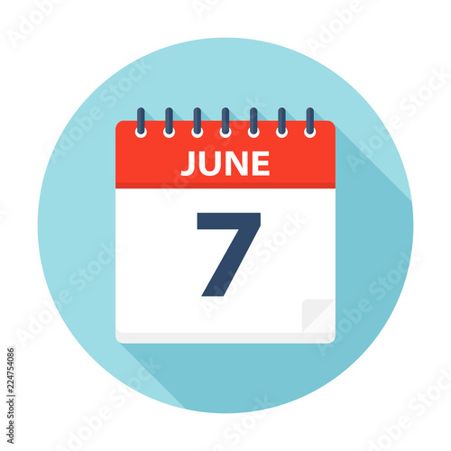 June 7 - Calendar Icon