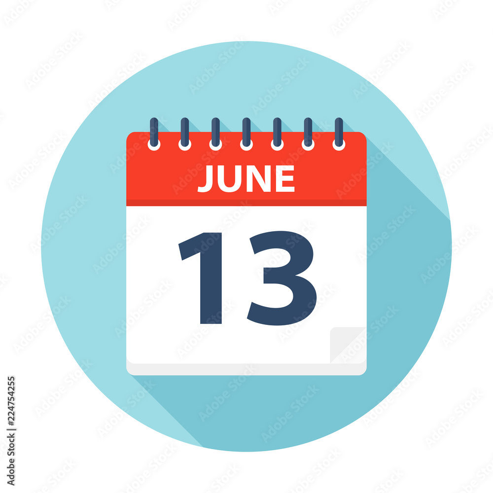 June 13 - Calendar Icon June 13 - Calendar Icon
