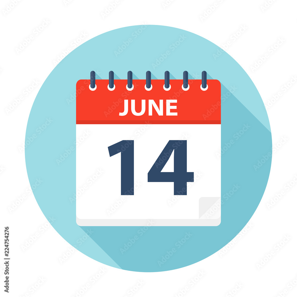 June 14 - Calendar Icon June 14 - Calendar Icon