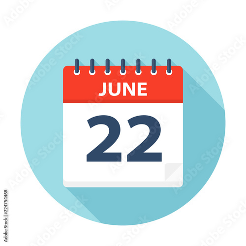 June 22 - Calendar Icon