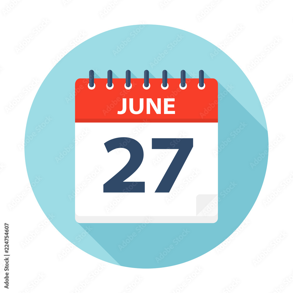 June 27 - Calendar Icon June 27 - Calendar Icon