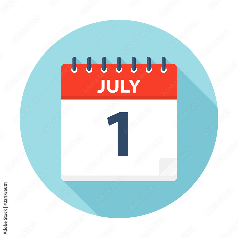 July 1 - Calendar Icon July 1 - Calendar Icon