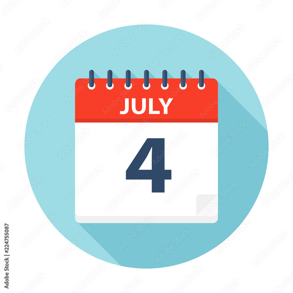 July 4 - Calendar Icon July 4 - Calendar Icon