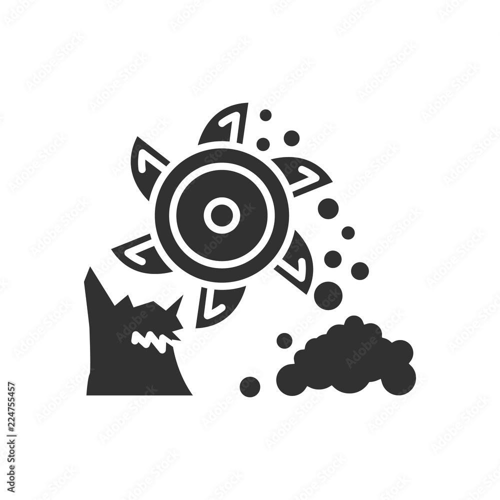 Digging the earth. mining industry Digging the earth. mining industry