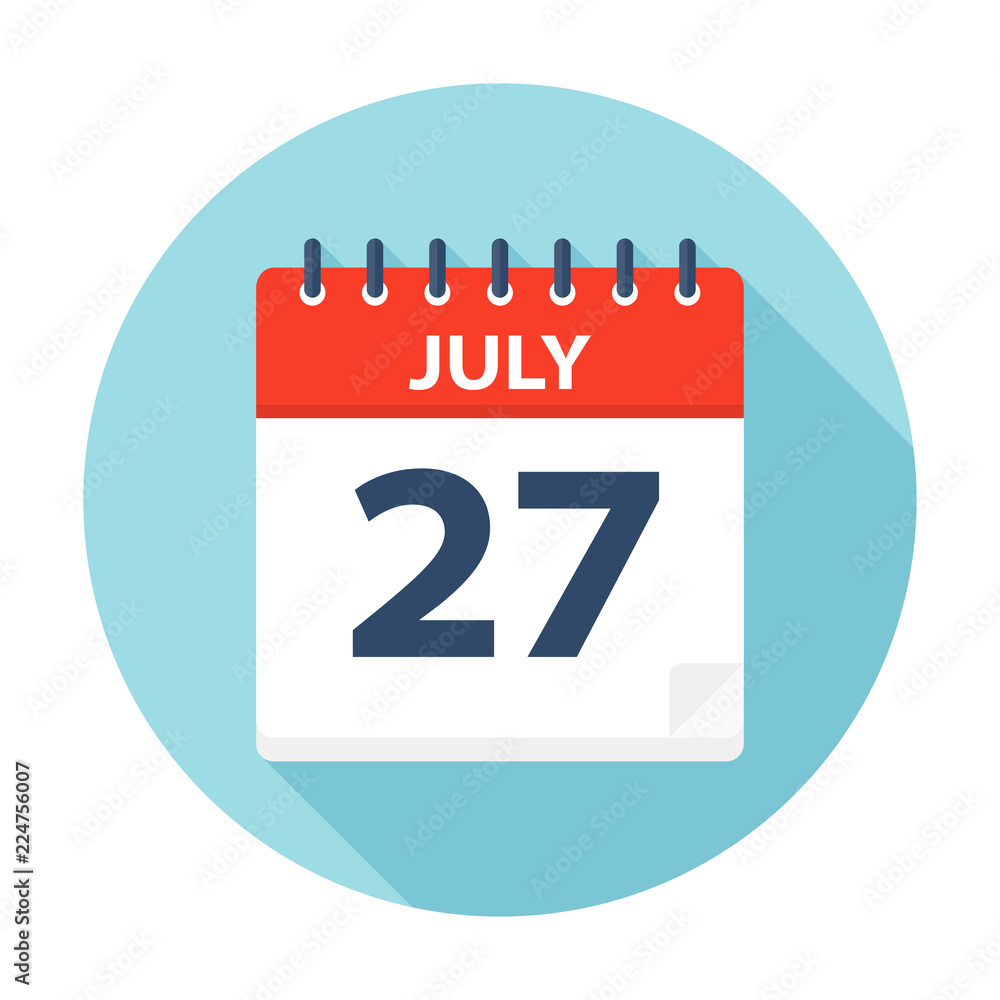 July 27 - Calendar Icon July 27 - Calendar Icon
