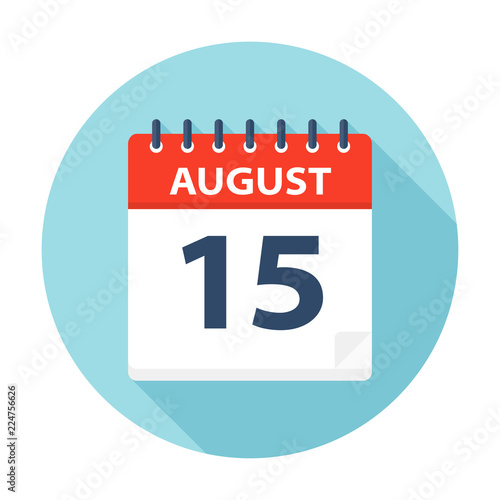 August 15 - Calendar Icon