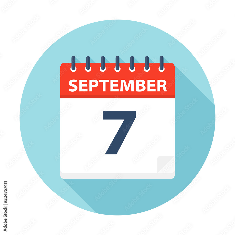 September 7 - Calendar Icon September 7 - Calendar Icon
