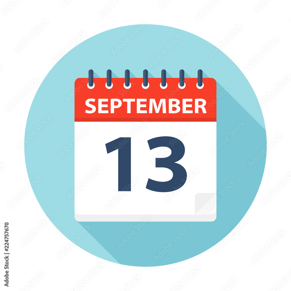 September 13 - Calendar Icon September 13 - Calendar Icon