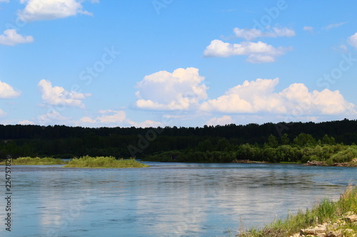 lake and blue sky