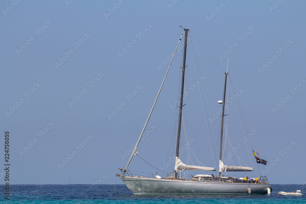 Sail boat in the sea Sail boat in the sea