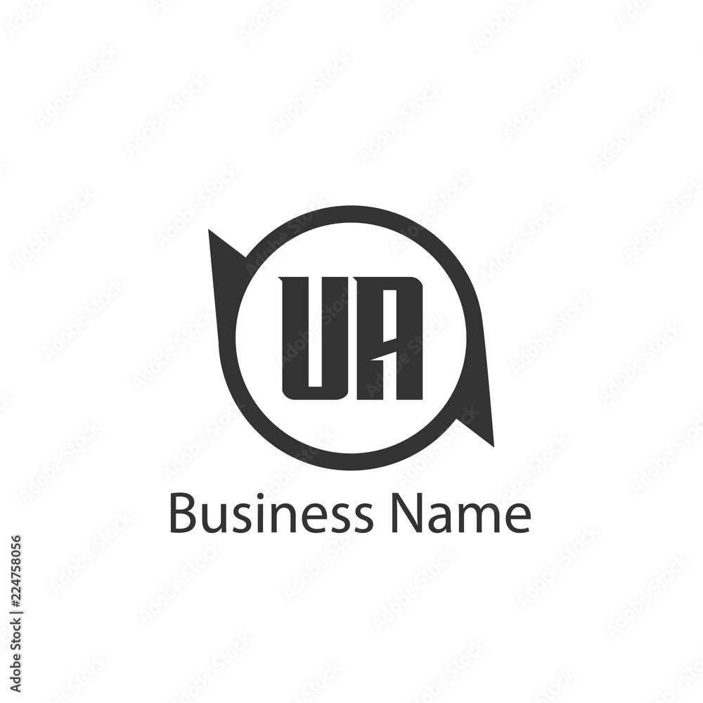 Initial Letter UA Logo Template Design Initial Letter UA Logo Template Design