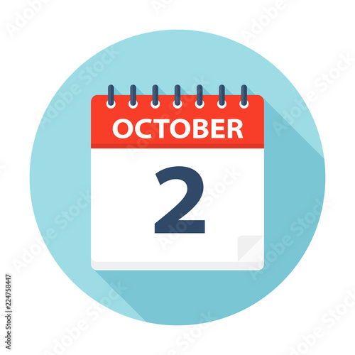 October 2 - Calendar Icon