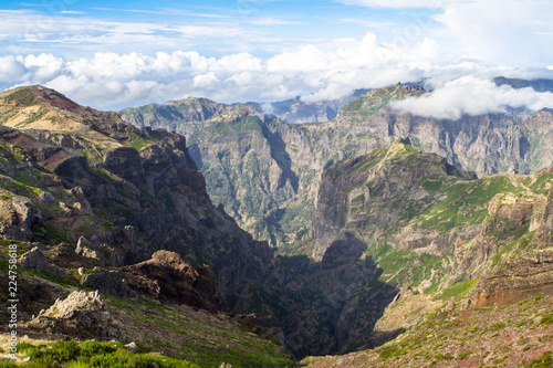 Mountain landscape on Madeira, Portugal