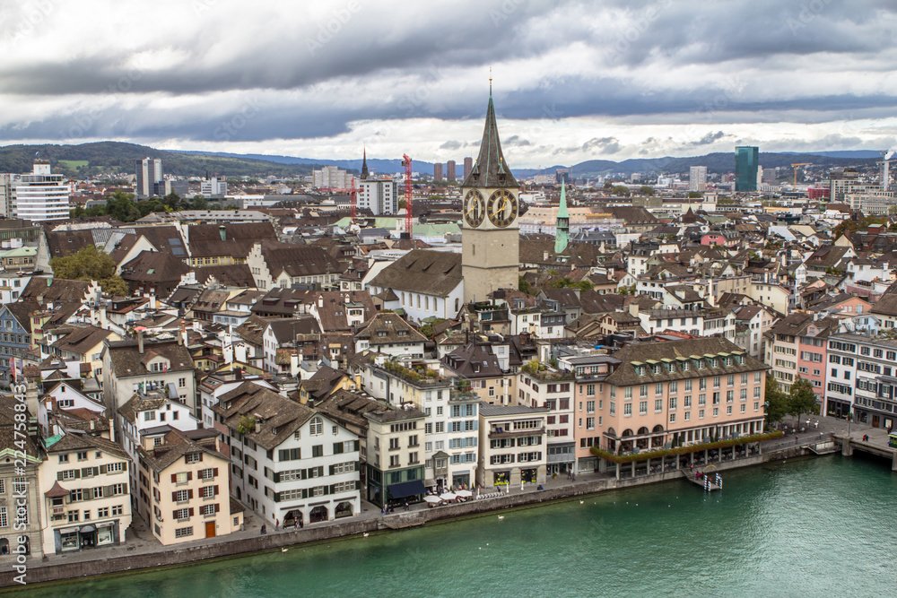 Zurich Cityscape (aerial view)