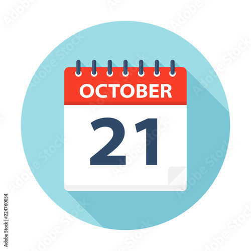 October 21 - Calendar Icon