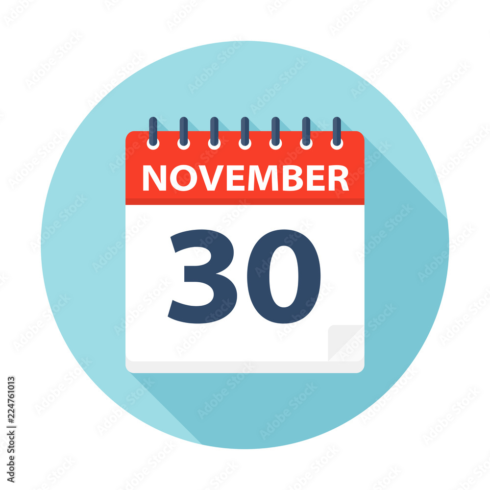 November 30 - Calendar Icon November 30 - Calendar Icon