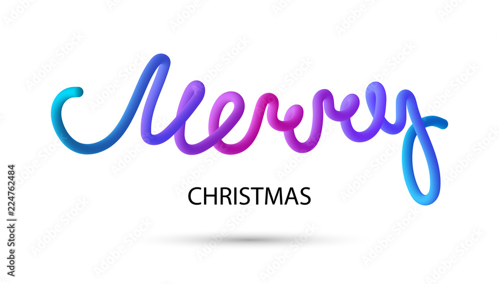Obraz premium Merry Christmas greeting card or festive poster.