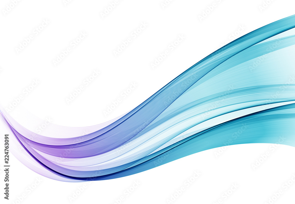 Fototapeta premium Abstract colorful vector background, color wave for design brochure, website, flyer.