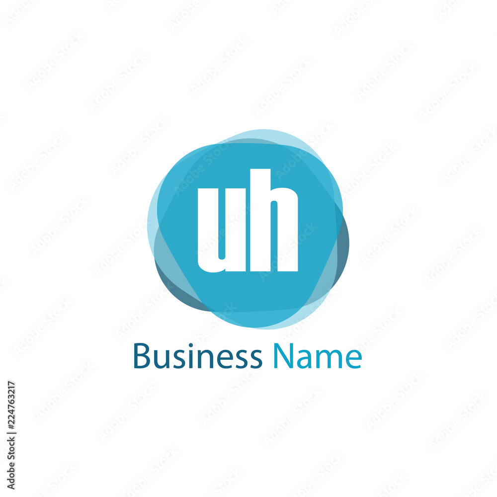 Initial Letter UH Logo Template Design Initial Letter UH Logo Template Design
