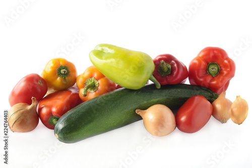 multicolor vegetables for cooking vegetarian coulash