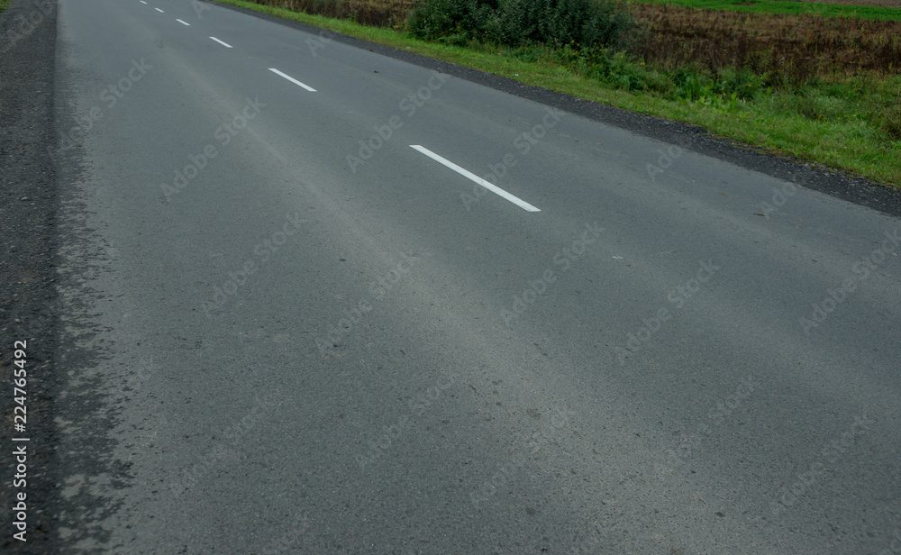 Obraz premium road with a separate strip